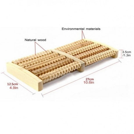 Wooden Roller Foot Massager