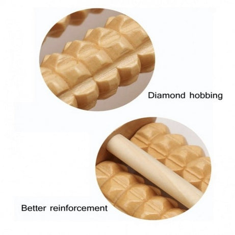 Wooden Roller Foot Massager