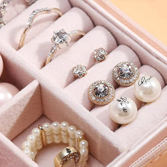 Zipper Portable Jewellery Box