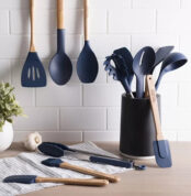 12 Pcs Silicone Cooking Utensils Set With Bucket Price in Pakistan