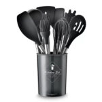 12 Pcs Silicone Cooking Utensils Set With Bucket Price in Pakistan