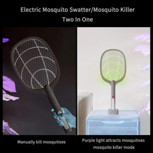 2 in 1 Electric Portable Mosquito Swatter Rechargeable