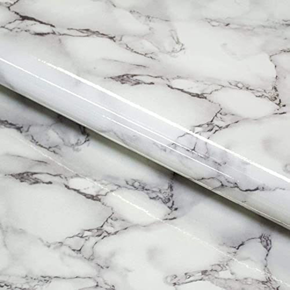 Self-Adhesive White Marble Sheet 60cm*2m