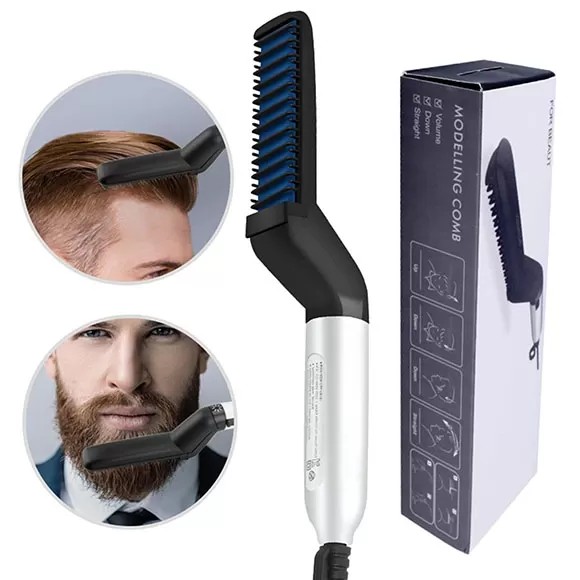 Hair And Beard Straightener Modelling Comb Ceramic-Iron Beard Comb Price in Pakistan