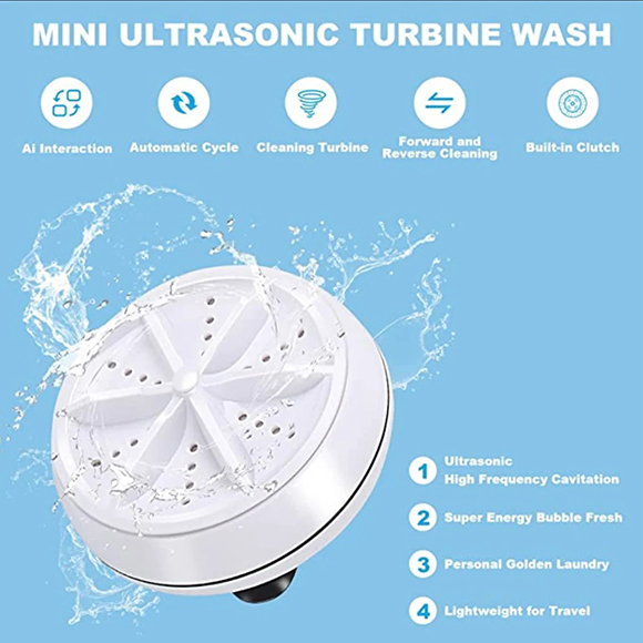 Mini Portable Ultrasonic Turbine Washing Machine Price in Pakistan